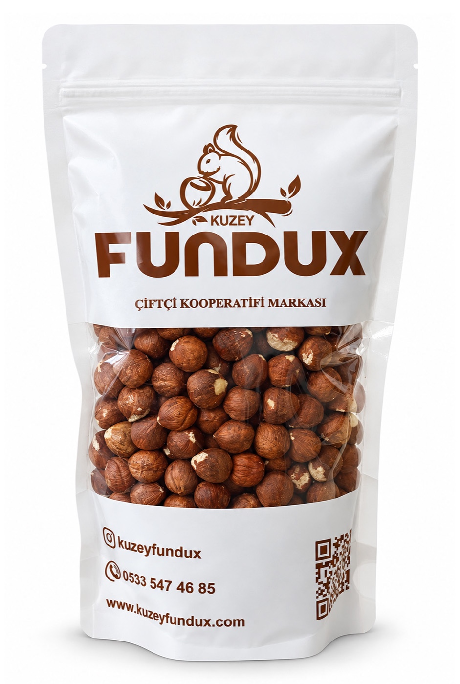 Çiğ İç Fındık 500 Gr